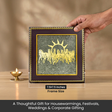 Load image into Gallery viewer, Trendzzhop 7 Horses on Raw Pyrite Frame