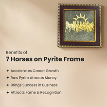Load image into Gallery viewer, Trendzzhop 7 Horses on Raw Pyrite Frame