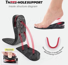 Load image into Gallery viewer, Trendzzhop Height Increase Insole 1 Pair, 4-Layer Heel Orthotic Insoles Adjustable Comfortable &amp; Breathable Elevator Lift Kit Up To 2cm To 9cm, Men Women Height Booster Insoles
