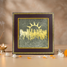 Load image into Gallery viewer, Trendzzhop 7 Horses on Raw Pyrite Frame
